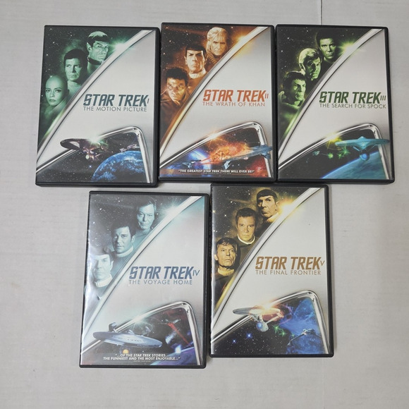 Star Trek The Motion Pictures DVD Collection Of 5 Movies Original Cast - Picture 1 of 3